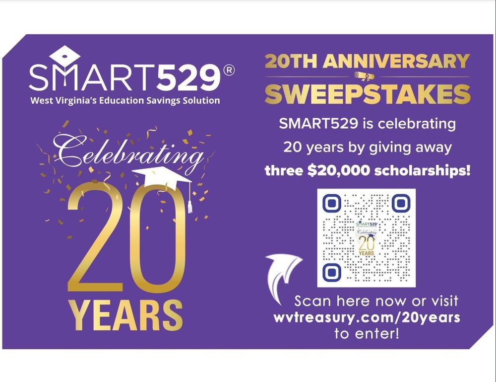 SMART 529 20th Anniversary Scholarship Sweepstakes Rules 